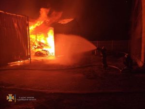 На Донетчине сгорело 90 тонн сена