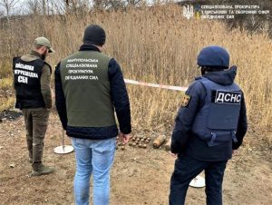 В карьере на Донетчине нашли мины, гранаты и артиллерийские снаряды