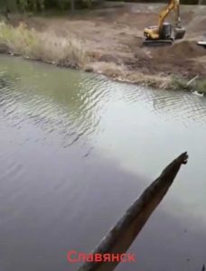 Информация о качестве воды в реке Казенный Торец (видео)