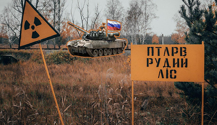 Росіяни везуть радіацію з Чорнобиля у свої військові бази