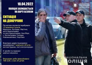 Оперативне зведення поліції Донеччини на 10 квітня 2022 року