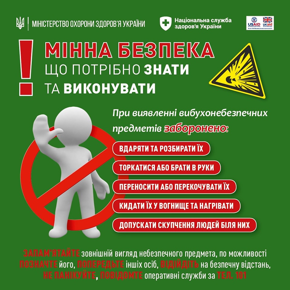 Мінна безпека. Що потрібно знати та виконувати