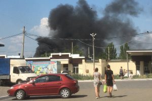 В оккупированной Макеевке горит коксохим