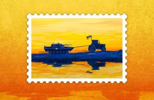 В Укрпошті показали, як буде виглядати поштова марка «Доброго вечора, ми з України!»