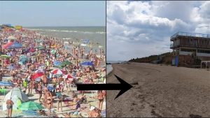 Без медуз и людей: что сейчас происходит на пляжах оккупированной Кирилловки