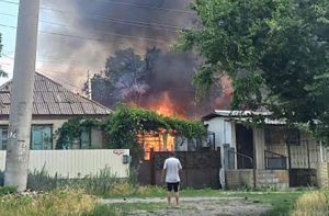 Славянск опять подвергся массированному обстрелу