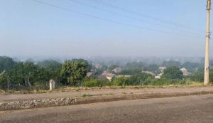 Зранку Слов’янськ був у диму від пожеж