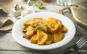 Гарбуз, тушкований із яблуками