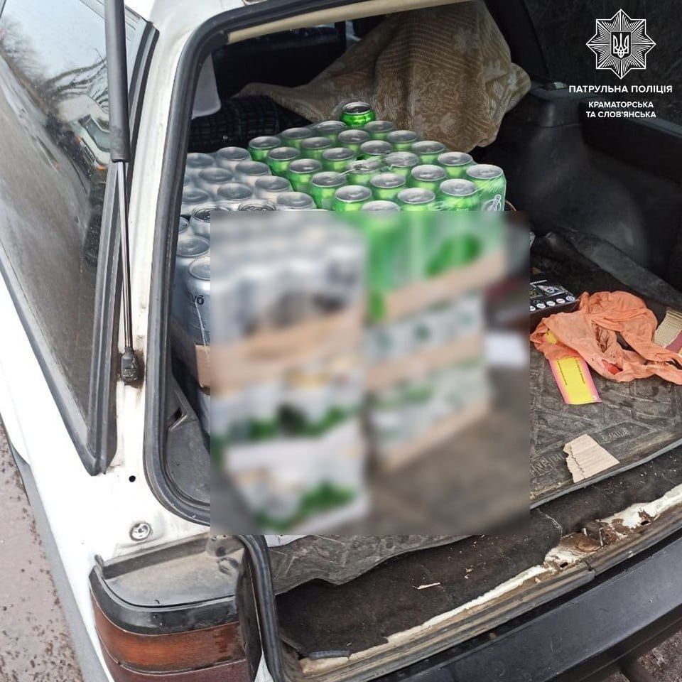 У Краматорському районі затримано водія, який віз алкоголь