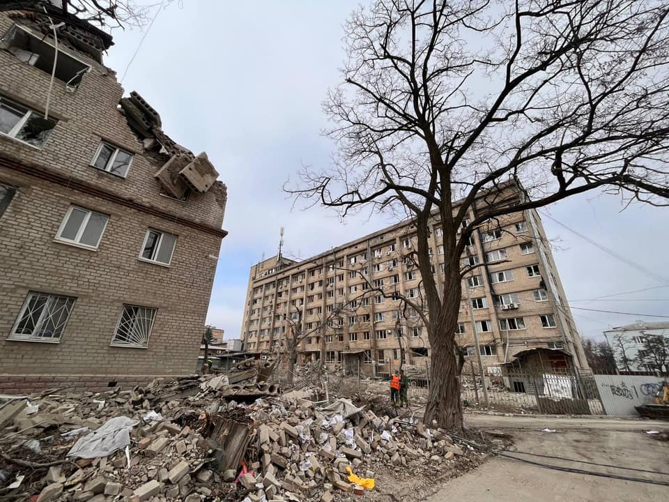 Наслідки нічного удару по Краматорську (відео)