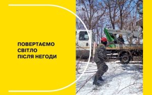 На Донеччині негода: повалені дерева пошкодили велику кількість мереж, а глибокий подекуди сніг перешкоджав доїзду техніки