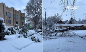 В Славянске – порывы электролиний, электричество отсутствует: понадобится время на восстановление