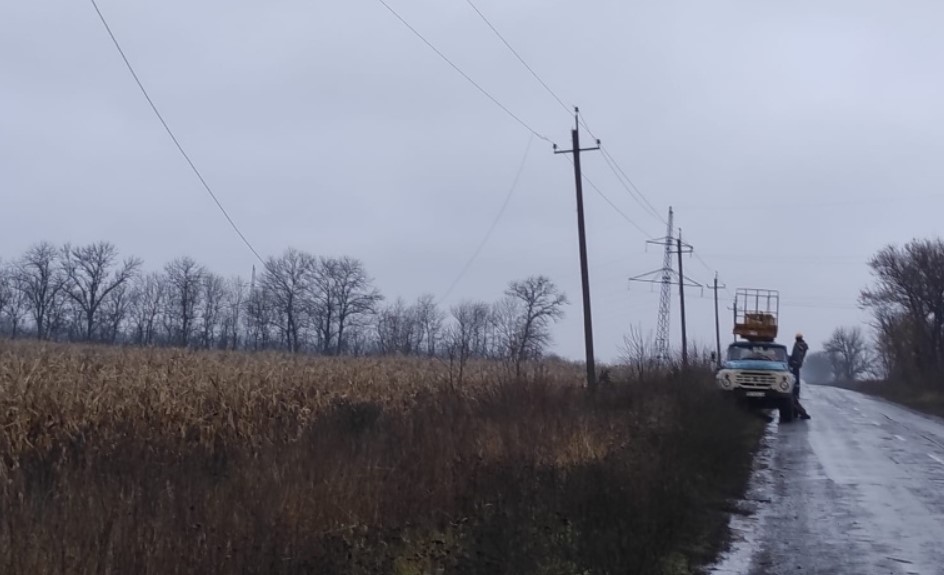 Без електропостачання в області залишаються 111 населених пунктів