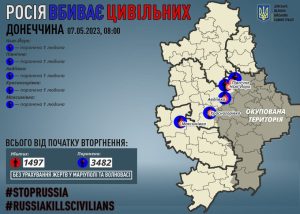 Через російські обстріли на Донеччині є поранені