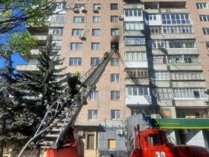 У м. Краматорську в квартирі 9-ти поверхового житлового будинку виникла пожежа