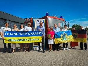 Представники німецько-українського товариства “Райн-Некар” передали пожежний автомобіль рятувальникам Донецької області