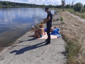 Рятувальники поспілкувалися із населенням поблизу водойм у місті Слов’янськ