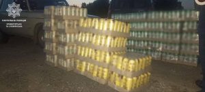 Патрульні виявили понад 636 літрів забороненої алкогольної продукції