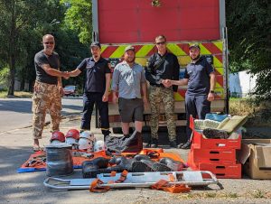 Рятувальники Донеччини отримали верхолазне спорядження для проведення аварійно-рятувальних та пошукових робіт на висоті