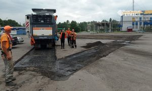 Ремонт доріг розпочався біля автовокзалу в Слов’янську (фото)