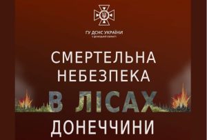 Головне управління ДСНС України у Донецькій області нагадує про заборону відвідування лісів Донеччини