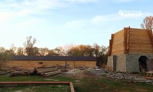 Із дерева та каменю: будівництво у парку Слов’янська триває. Фото