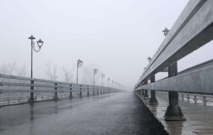 Реконструкция моста в Святогорске на заключительной стадии