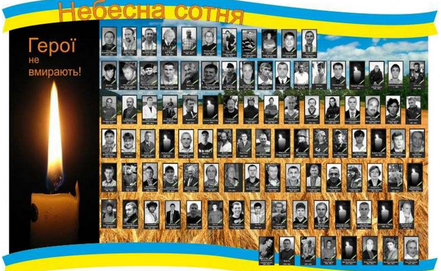 20 лютого – День Героїв Небесної Сотні