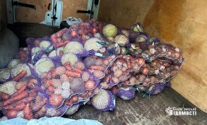 Жителі Щурового отримують гуманітарну допомогу (фото)