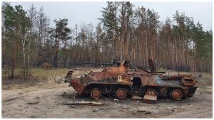 Тільки на території Лиманської громади окупанти знищили понад 10 тисяч гектарів лісу