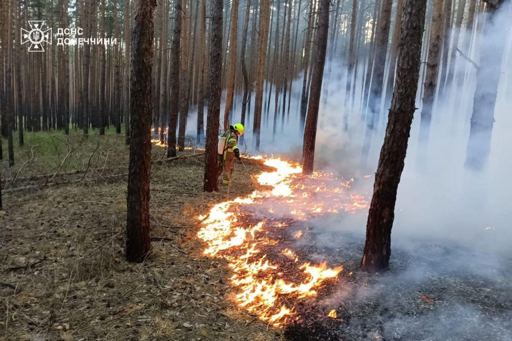 Через обстріли горять ліси Лиманщини