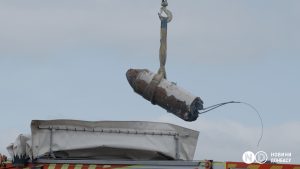 У Краматорську вивезли російську ракету, яка застрягла у житловому кварталі