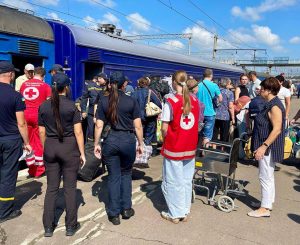 На Рівненщину прибув десятий евакуаційний поїзд із Донеччини