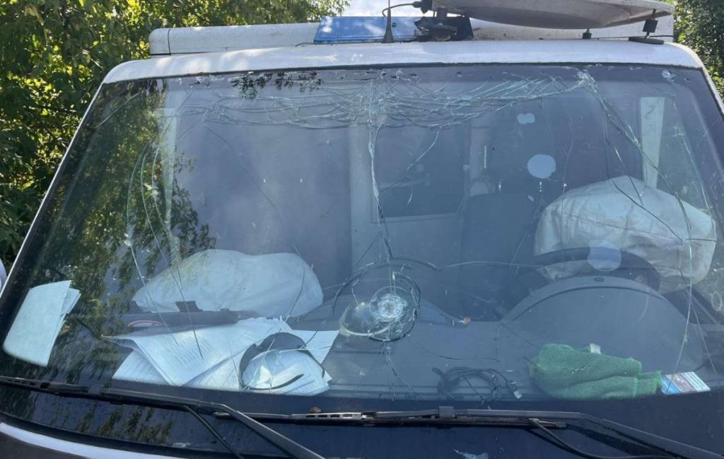 На Донеччині по евакуаційному автомобілю ДСНС вдарив FPV-дрон