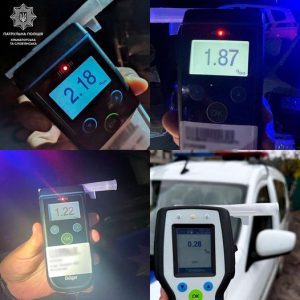 15 нетверезих водіїв за добу: патрульні продовжують боротьбу з п’яним кермуванням у Краматорську та Слов’янську