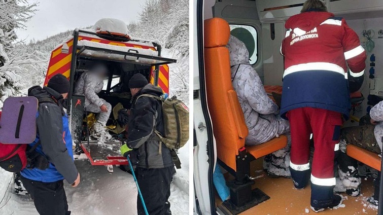 Мешканець Донеччини разом з двома мешканцями Київщини 7 днів провели у засніжених Карпатах, намагаючись знайти дорогу до держкордону