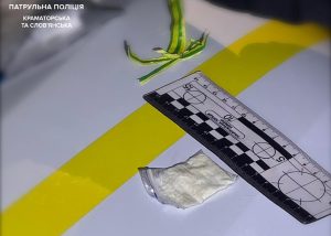 Патрульні зупинили водія, який возив з собою, ймовірно, наркотичні речовини