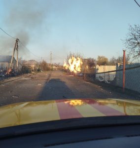 Обстріл Лиману очима газовиків