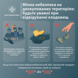 Невидимі пастки на кладовищах Донеччини: чому відвідування цвинтаря — це ризик