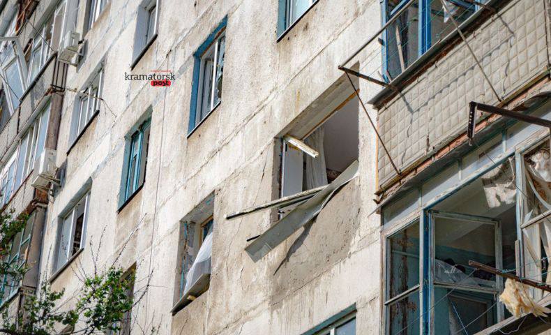 Внаслідок нічного обстрілу Краматорська поранено жінку