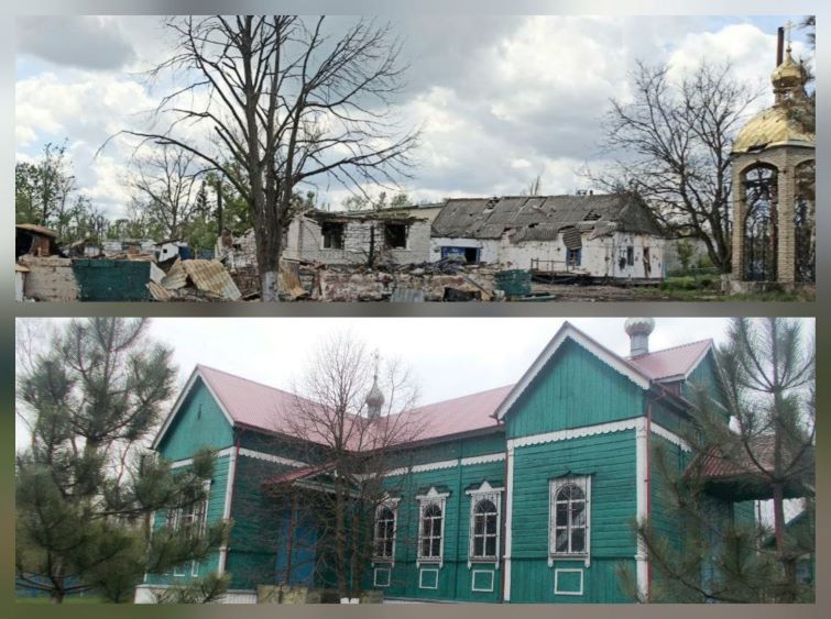 Зруйновано унікальний у своєму роді пам’ятник дерев’яної церковної архітектури – Храм Свято-Вознесенський в с.Новотроїцьке