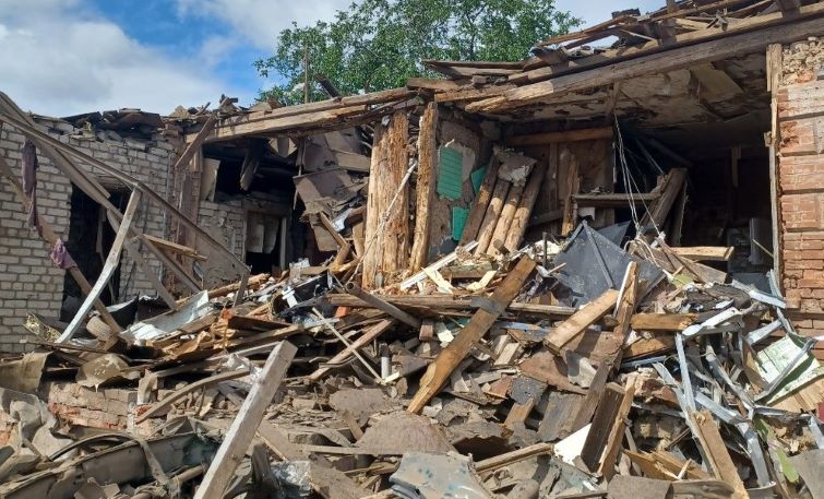 Наслідки обстрілу Слов’янська. Фото.