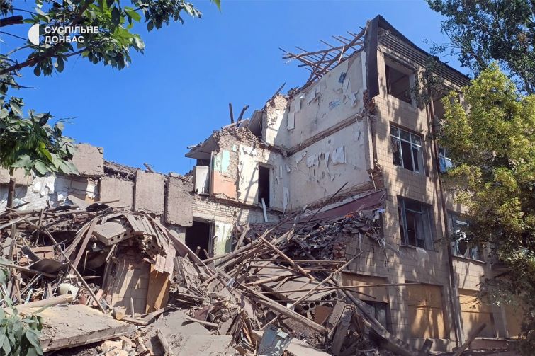 Наслідки обстрілу Слов’янська. Фото.