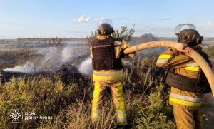 У Слов’янську горіло сміття