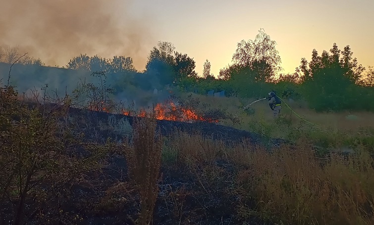 58 пожеж за тиждень, 9 пожеж за день: надзвичайники Донеччини постійно борються з вогнем в екосистемах