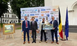 Слов’янський художник Сергій Сметанкін представив свої роботи на святкуванні Дня Бельгії в Києві