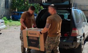 Батальйон безпілотних систем 18 Слов’янської бригади отримав супутникові модеми Starlink та зарядні станції