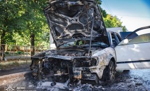 У Краматорську горів автомобіль