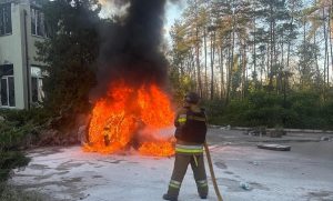 У Святогірську горіло авто
