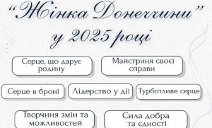«Жінка Донеччини» – оголошено новий конкурс